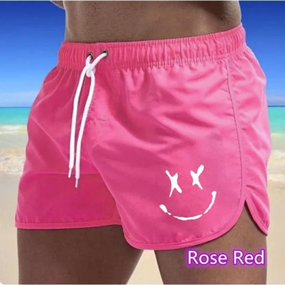Men's Quick Dry Swim Shorts - Breathable Beach Pants with Pockets - Bascora