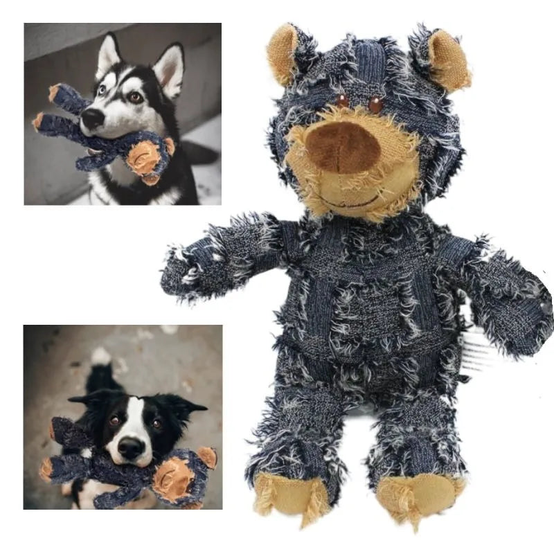 Jouet sonore en peluche pour chien - Jouet interactif en peluche pour chien