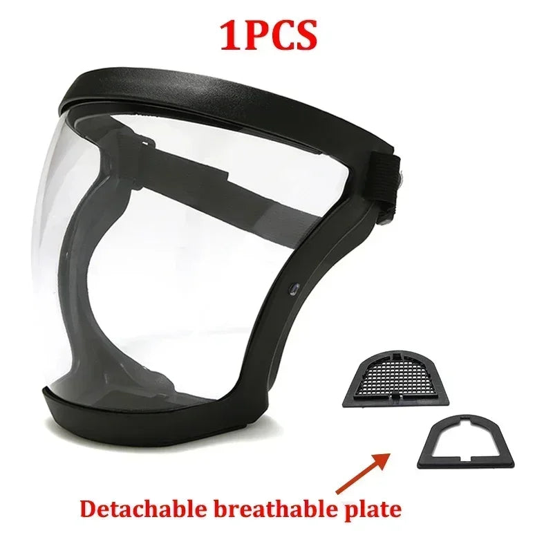 Máscara de protección facial completa - Protección de seguridad transparente