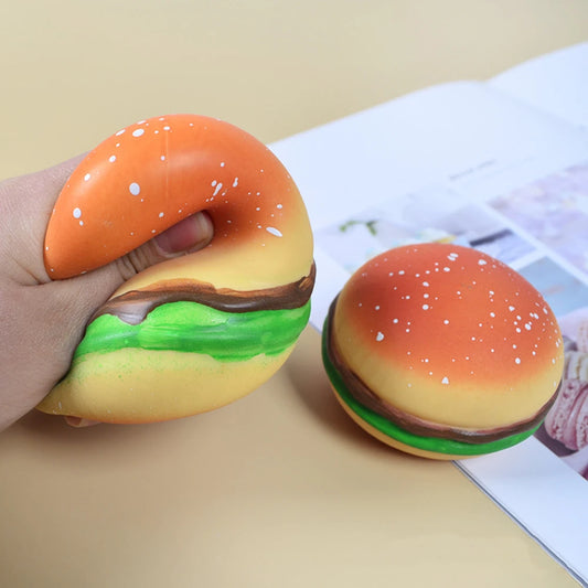 Squishy Food Stress Relief Toys - Hamburger & Cookies