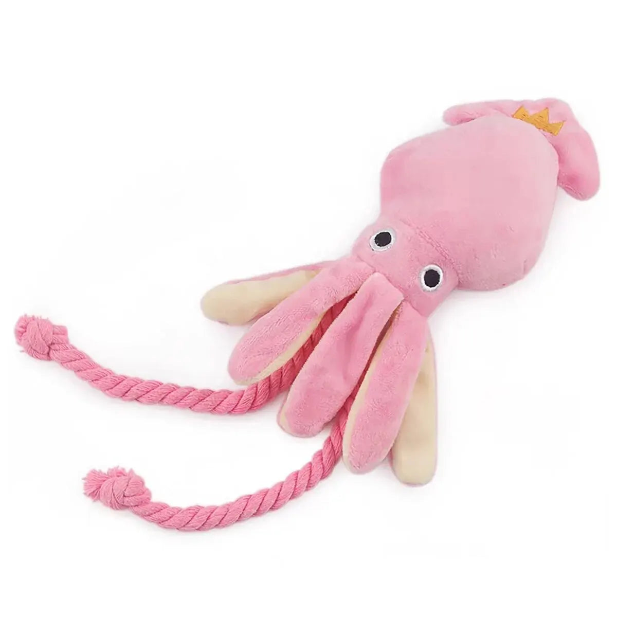 Jouet en peluche pieuvre pour animaux de compagnie – Jouet interactif résistant aux morsures pour chiens et chats