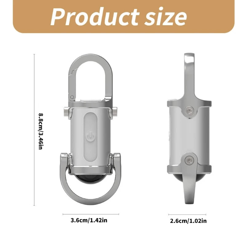 Lampe de poche LED rechargeable porte-clés - Lampe de travail compacte