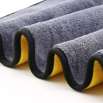 Microfiber Car Cleaning Towels - Auto Detailing & Household Cloths Set - Bascora