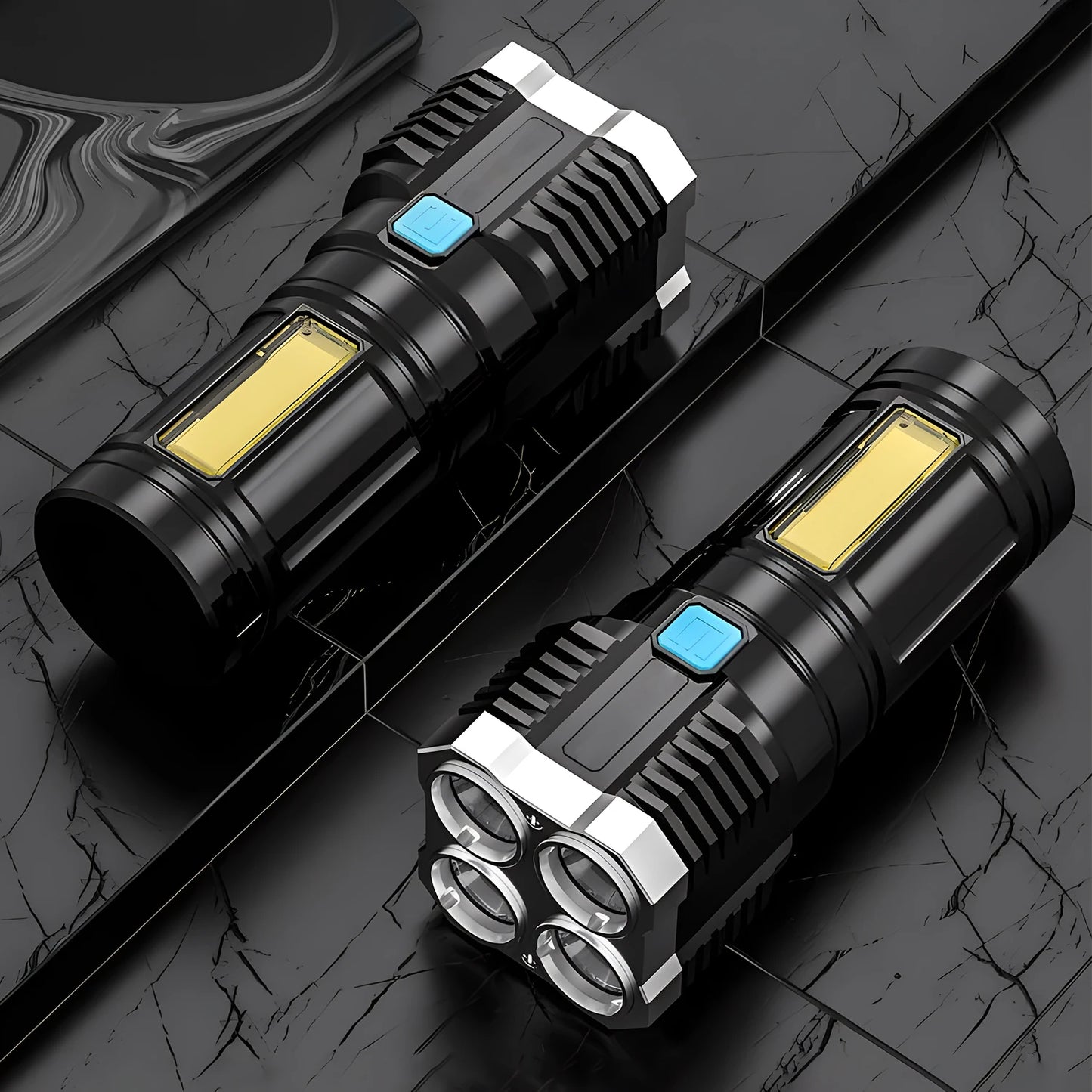 Self Defense Flashlight - Rechargeable High Power
