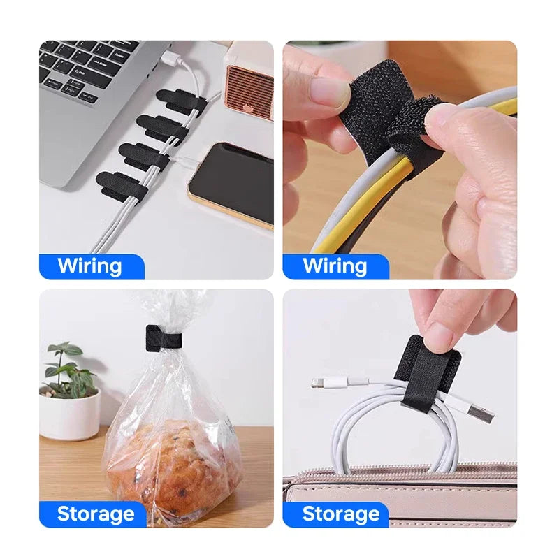 Bridas organizadoras de cables: bridas de nailon desmontables para la gestión de cables
