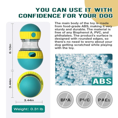 Interactive Dog Treat Dispenser Toy - Adjustable Slow Feeder for All Sizes - Bascora