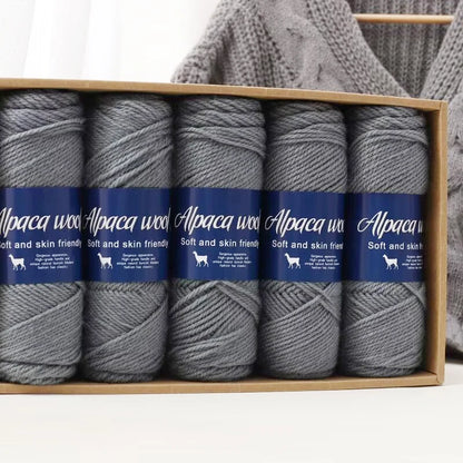 500g Coarse Hand-Weaving Alpaca Wool Yarn