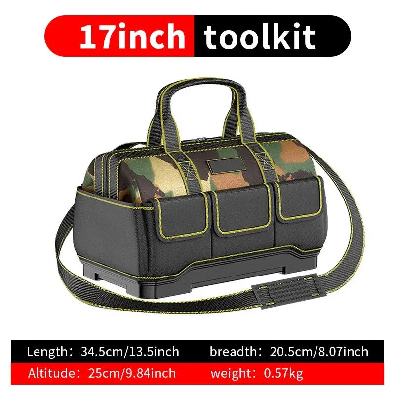 Professional Electrician Tool Bag - Waterproof Multi-Pocket Oxford