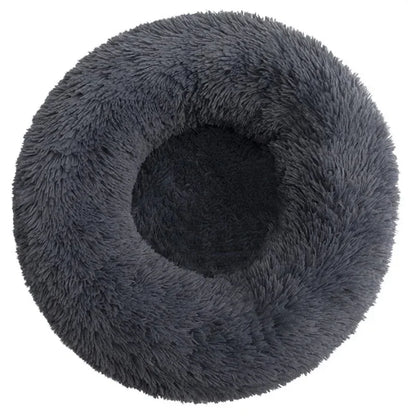 Round Plush Pet Bed - Super Soft for Large Dogs & Cats