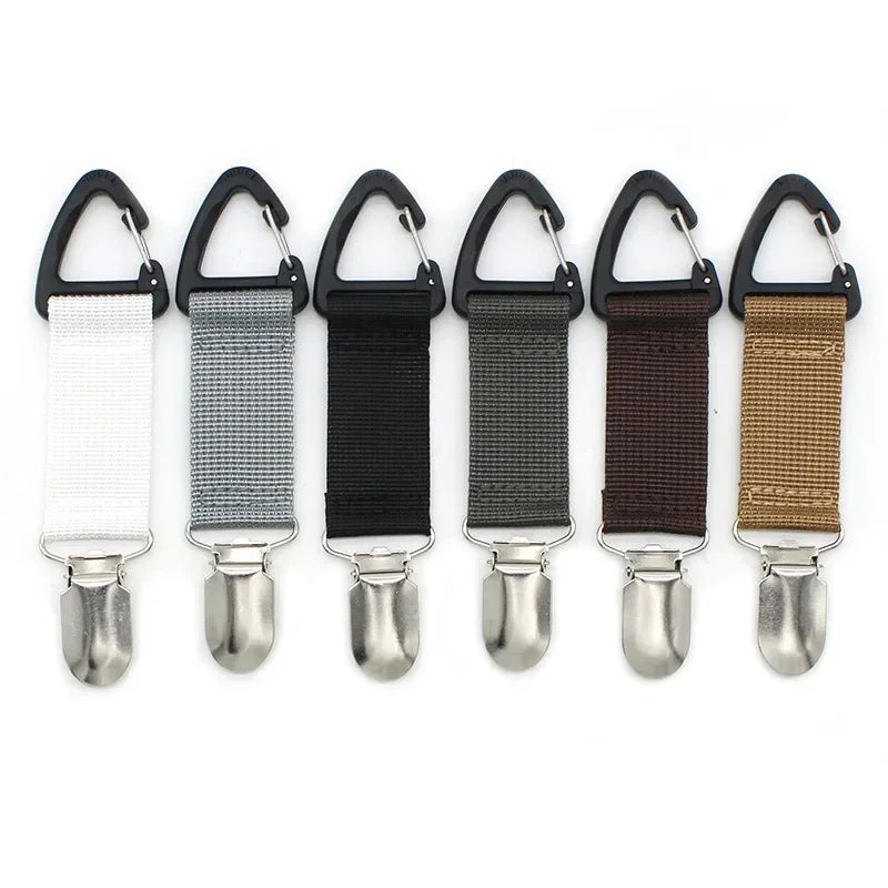 Clip para sombrero de viaje: organizador portátil de accesorios para exteriores