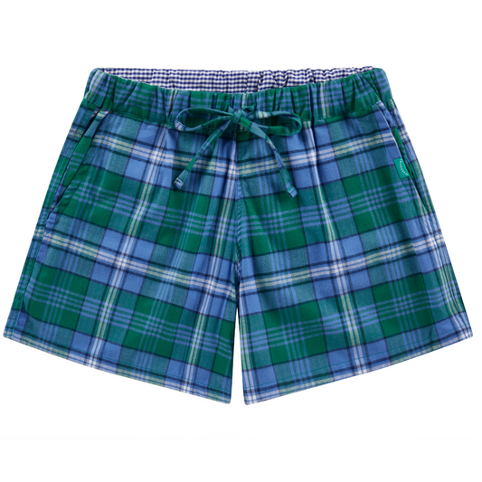 Loungers Organic Cotton Green Sea Turtle Lounge Shorts