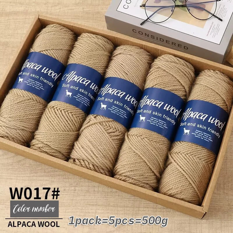 500g Coarse Hand-Weaving Alpaca Wool Yarn