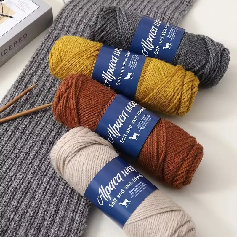500g Coarse Hand-Weaving Alpaca Wool Yarn