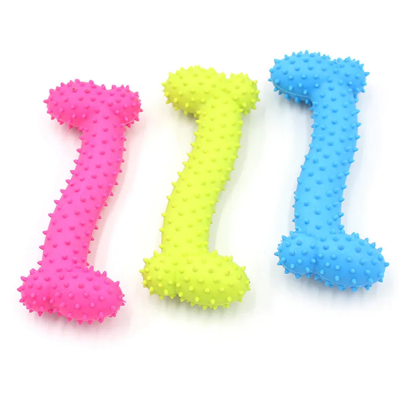 Jouets à mâcher en caoutchouc pour petits chiens - Résistants aux morsures, pour l'entraînement et le nettoyage des dents