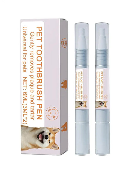 Pet Teeth Cleaning Pen - Fresh Breath & Tooth Whitening for Dogs & Cats - Bascora