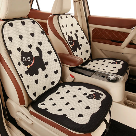 Coussin de siège auto en maille nid d'abeille pour chaton mignon