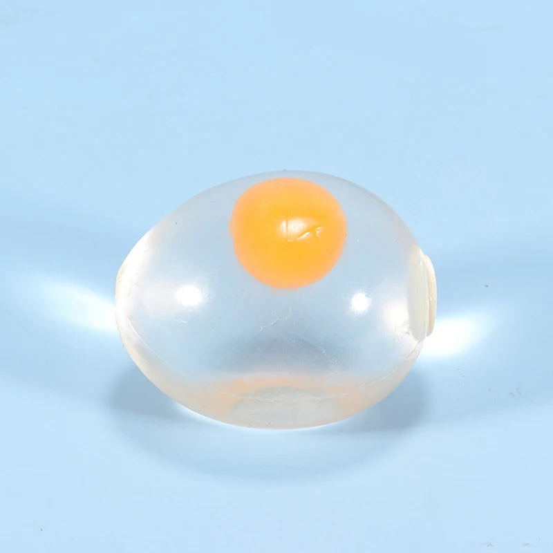 Balle anti-stress en forme d'œuf éclaboussé - Jouet anti-stress amusant et original