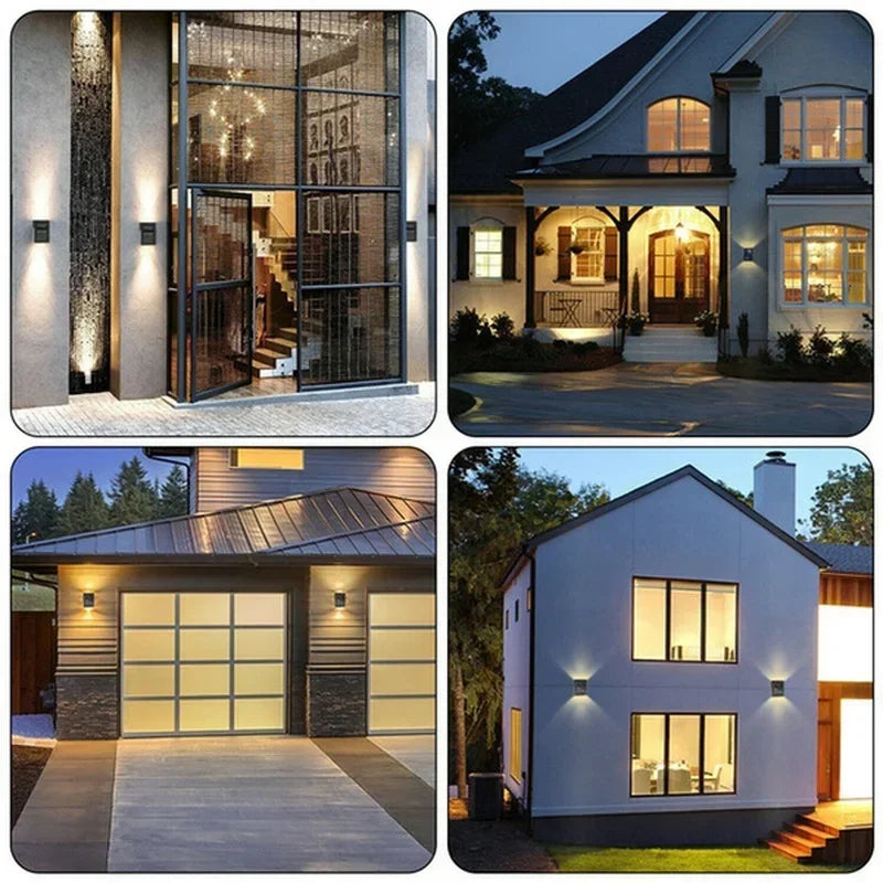 Solar Up and Down Spot Lights - Outdoor Waterproof Lighting