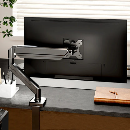 Universal Single Monitor Bracket - 14-32 Inch Desk Mount - Bascora