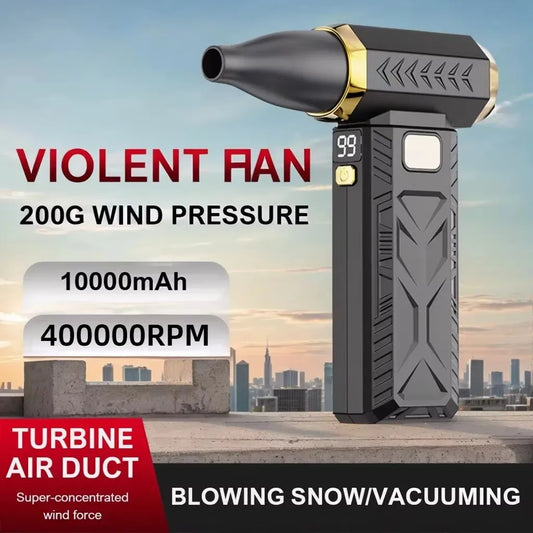 High-Power Turbo Jet Fan - 400,000 RPM Brushless Motor Blower