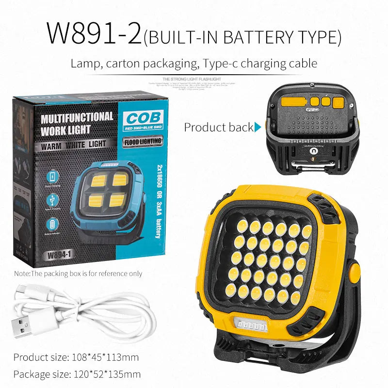 Power Bank Flashlight - 2-in-1 Portable Charger & Light
