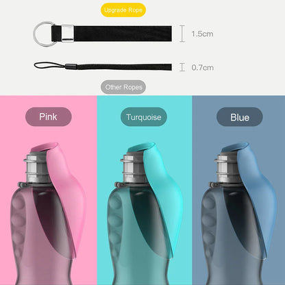 Portable Pet Water Bottle - 800ml - Bascora