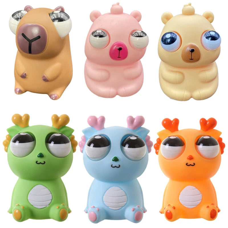 Pop Eye Squeeze Capybara Sensory Fidget Toy - Bascora