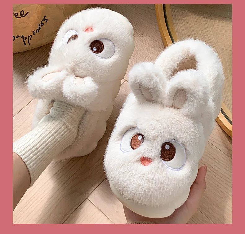 Women's Cotton Slippers - Warm Winter Indoor Shoes