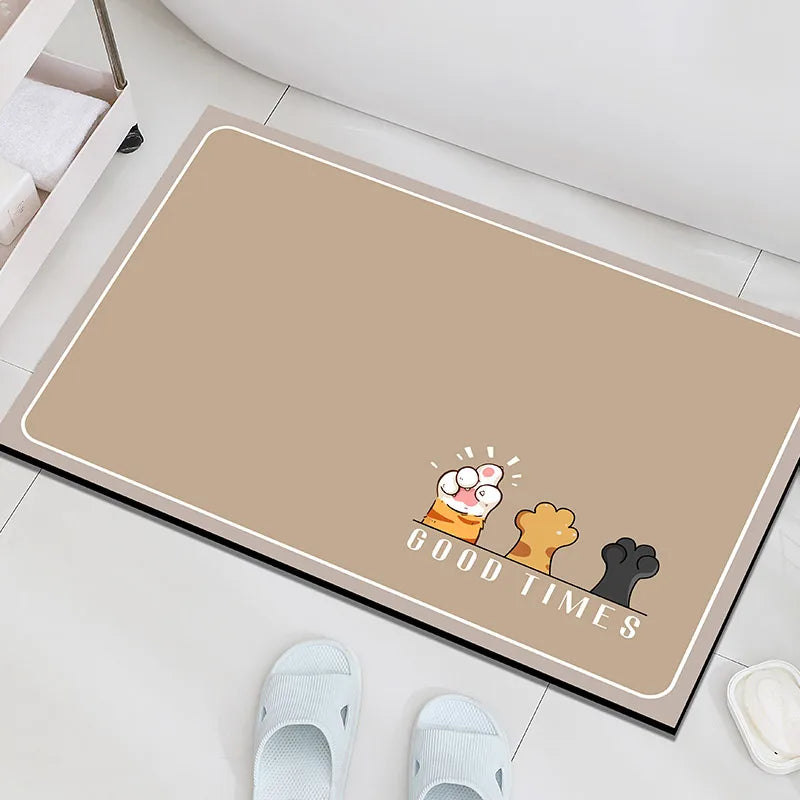 Petit tapis de terre de diatomées Daisy - Lavable à la main et multi-usages