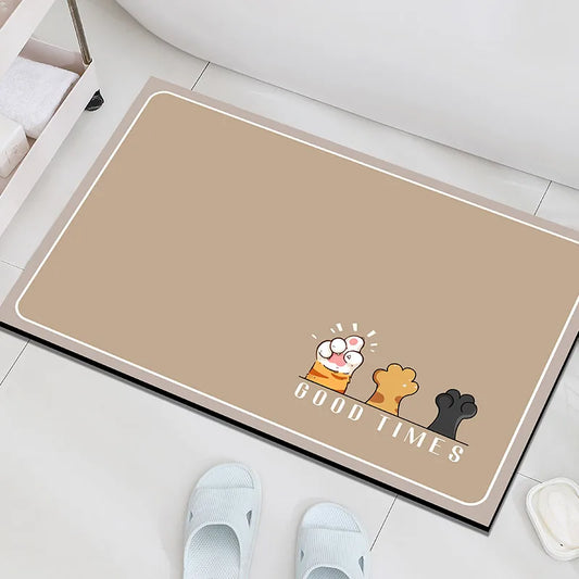 Petit tapis de terre de diatomées Daisy - Lavable à la main et multi-usages