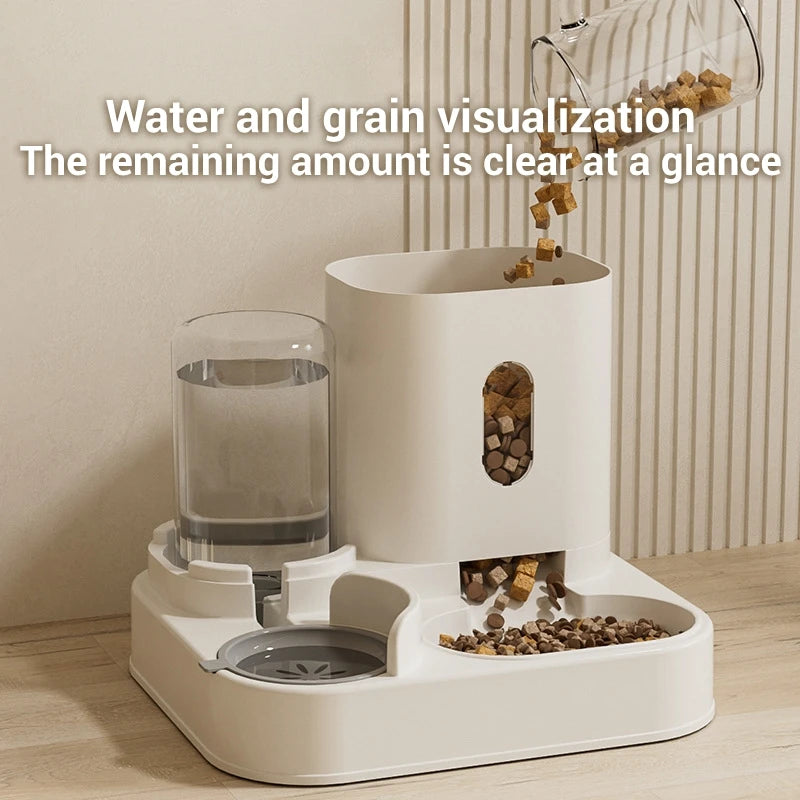 Distributeur automatique intelligent de nourriture et d'eau pour chats