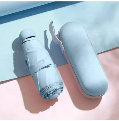 Portable Capsule Umbrella - Mini Foldable Sun & Rain Protection - Bascora