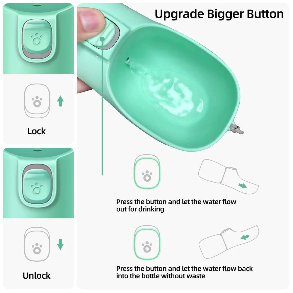 Portable Dog Water Bottle - Leakproof Design