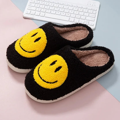 Plush Winter Slippers - Fluffy Cotton Non-Slip Indoor Shoes - Bascora