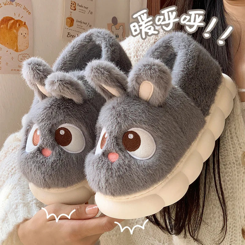 Women's Cotton Slippers - Warm Winter Indoor Shoes