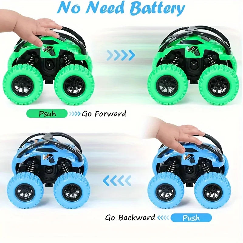 Monster Truck Toy Set - Manual Operation for Kids Aged 3-6