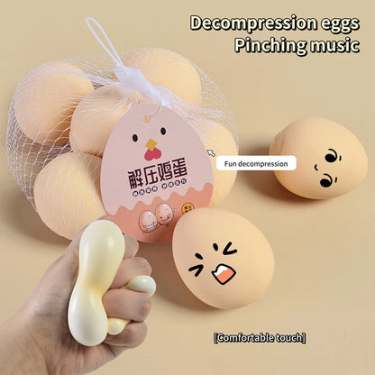 Splat Egg Stress Ball - Fun Novelty Relief Toy - Bascora