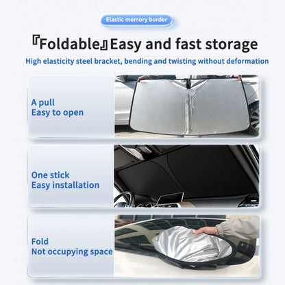 Car Sunshade - Block UV Rays, Reduce Heat - Bascora