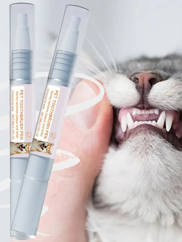 Stylo de nettoyage dentaire pour animaux de compagnie – Haleine fraîche et blanchiment des dents pour chiens et chats