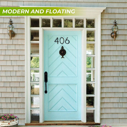 Extra Large Floating House Numbers 142mm - Modern Black Address Signs - Bascora