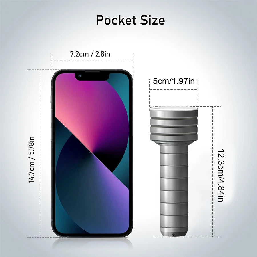 Premium Aluminum Flashlight - Super Bright Rechargeable