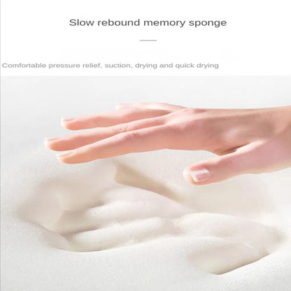 Water Absorbent Long Hair Bath Mat - Anti-Slip Floor Mat - Bascora