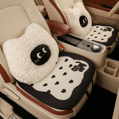 Coussin de siège auto en maille nid d'abeille pour chaton mignon