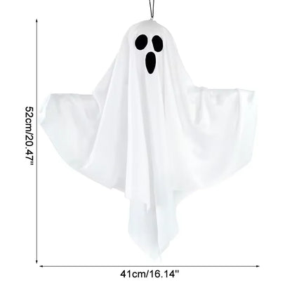Halloween Ghost LED Light - Hanging Horror Prop Decoration - Bascora