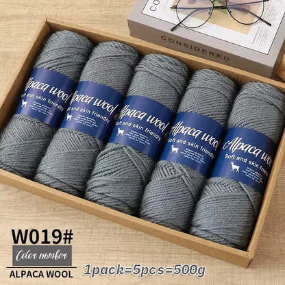 500g Coarse Hand-Weaving Alpaca Wool Yarn