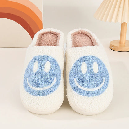 Plush Winter Slippers - Fluffy Cotton Non-Slip Indoor Shoes - Bascora
