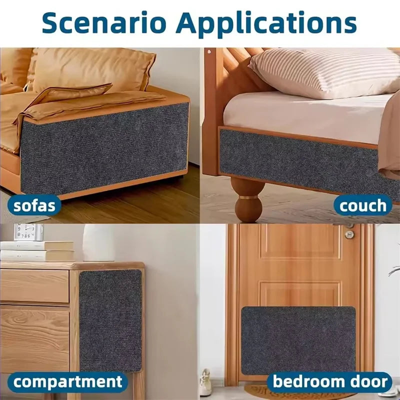 Protector de sofá para rascadores de gatos - Tapete autoadhesivo para muebles