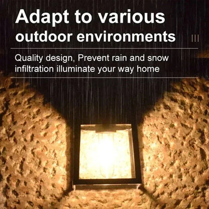 Solar-Powered Waterproof Outdoor Wall Light | Motion Sensor - Bascora