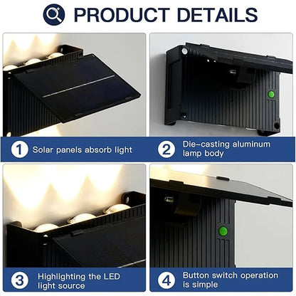 Solar Wall Light - Waterproof LED - Bascora