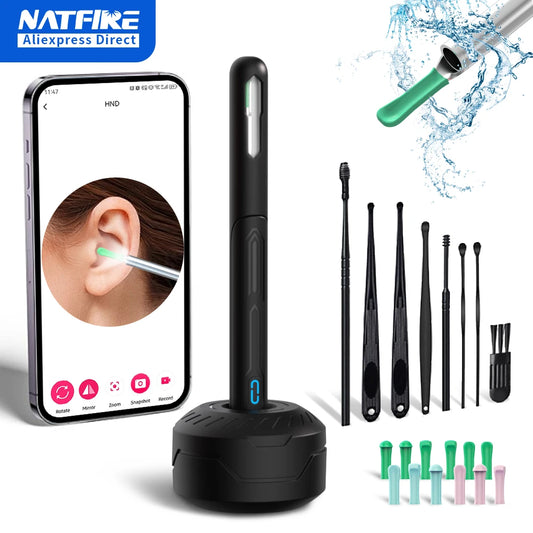 WiFi Ear Cleaner Camera - 6 LED Lights 3.6mm HD Video Otoscope